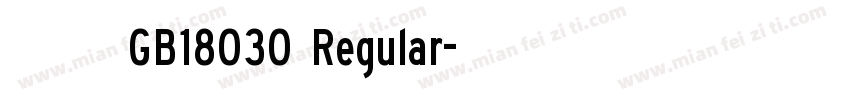 交通专用字体 GB18030 Regular字体转换